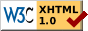 Validate my XHTML 1.0 Valid XHTML 1.0 Transitional